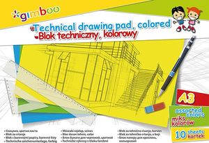 Gimboo Blok techniczny A3 10k mix kolorów 1