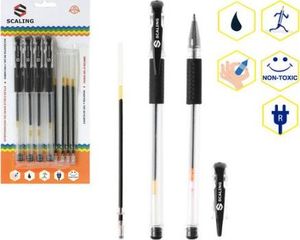 MST Toys Zestaw 4 długopisy + 4 wkłady czarny 1
