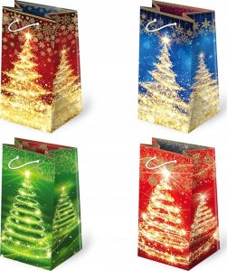 PAW S.C. Torba świąteczna BN T7L op- 10 szt stroiki i mikołaje wym.10 X 16 X 6 3