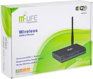 Router M-Life Bezprzewodowy router/modem ADSL (ML0512) 3