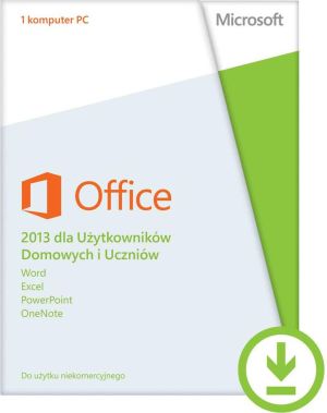 Microsoft Office 2013 dla Użytkowników Domowych i Uczniów PL Online (AAA-02883) 1