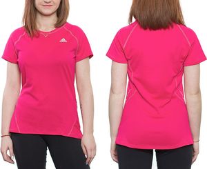 Adidas Koszulka damska SQ Ccrun SS T W różowa r. S (D85804) 1