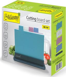 Deska do krojenia Maestro plastikowa 4szt. ze stojakiem 3