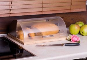 Chlebak KingHoff bambusowo-stalowy z deską do krojenia (KH-3210) 2