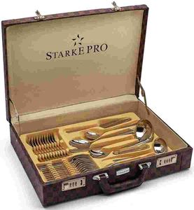 Starke pro KOMPLET SZTUĆCÓW 72 ELE. 18/10 W SKÓRZANEJ WALIZCE STARKE PRO GIANNA 5252 3