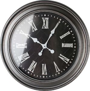 Mondex plastikowy zegar okrągły 76 x 5.7cm czarny 1