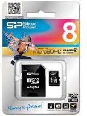 Karta Silicon Power MicroSDHC 8 GB Class 10  (SP008GBSTH010V10-SP) 2