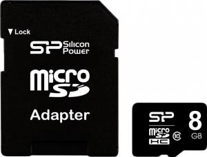Karta Silicon Power MicroSDHC 8 GB Class 10  (SP008GBSTH010V10-SP) 1