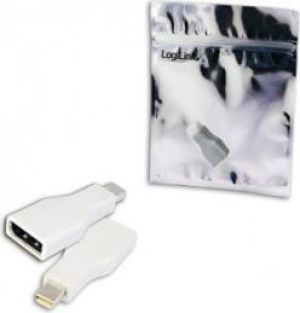 Adapter AV LogiLink DisplayPort Mini - DisplayPort biały (CV0039) 2