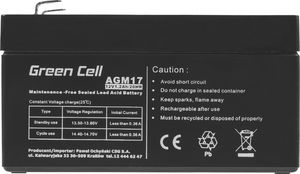 Green Cell Akumulator 12V/1.2Ah (AGM17) 4