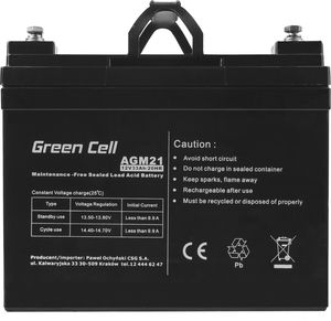Green Cell GREEN CELL AKUMULATOR ŻELOWY AGM21 12V 33AH (AGM21) - ZSIGCEAKU0038 3