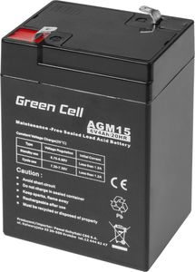 Green Cell Akumulator Agm Vrla 6V/4Ah (AGM15) 1