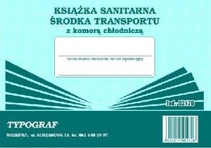 Typograf Książka sanitarna środka transportu z komorą chłodniczą 02170 1