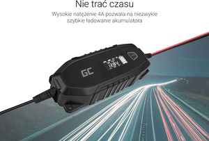 Green Cell Automatyczna Ładowarka, Prostownik Green Cell do akumulatorów 6V / 12V (4A) z funkcją inteligentnej diagnostyki 3