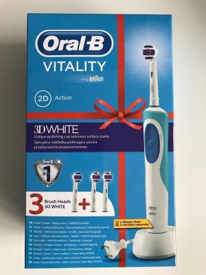 Szczoteczka Oral-B Szczoteczka elektryczna Oral-B Vitality White D12.513W + EB18-2 1