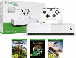 Microsoft Xbox One S 1TB All Digital z grami Sea of Thieves, Forza Horizon 3, Minecraft 1
