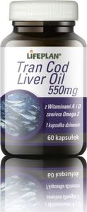 LIFEPLAN Cod Liver Oil 550mg 60 kapsułek 1