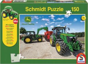 Schmidt Spiele Puzzle John Deere Tractors of the 5M + zabawka 1