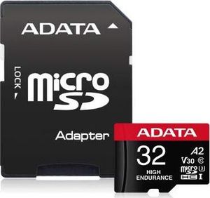 Karta ADATA High Endurance MicroSDHC 32 GB Class 10 UHS-I/U3 A2 V30 (AUSDH32GUI3V30SHA2-RA1) 1