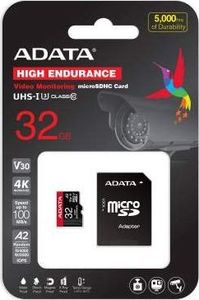 Karta ADATA High Endurance MicroSDHC 32 GB Class 10 UHS-I/U3 A2 V30 (AUSDH32GUI3V30SHA2-RA1) 3
