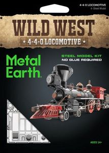 Metal Earth Metal Earth Wild West 4-4-0 Locomotive, Model (stainless steel) 1