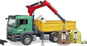 Bruder Bruder MAN TGS truck with crane, model vehicle (3 waste glass containers and bottles) 1