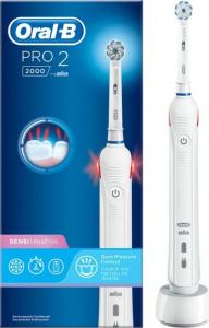 Szczoteczka Oral-B Szczoteczka rotacyjna Pro 2 2000 Sensi UltraThin Biała 2
