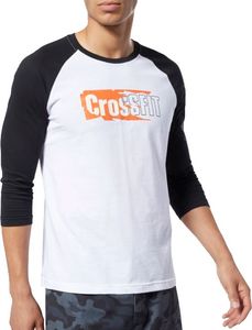 Reebok Koszulka męska CrossFit Sticker Rip Raglan Tee biała r. S (EC1488) 1
