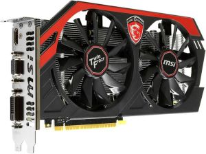 Karta graficzna MSI GeForce GTX 750 Ti N750Ti TF 2GD5/OC Gaming 2048 MB DDR5 (128 Bit) HDMI DVI VGA (V310-003R) 3