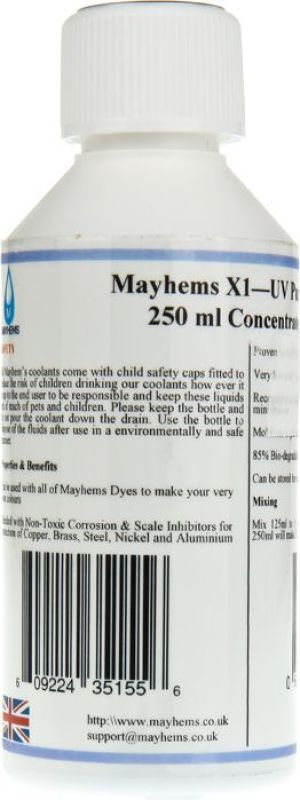 Mayhems X1 Koncentrat - fioletowy - świecący pod ultrafioletem - 250ml (609224351556) 1
