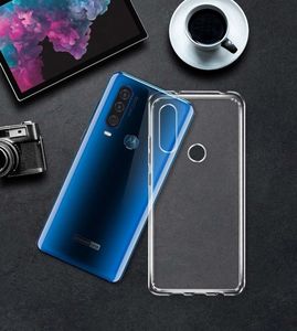 TelForceOne Nakładka Slim 1 mm do Motorola One Action / P40 Power transparentna 2