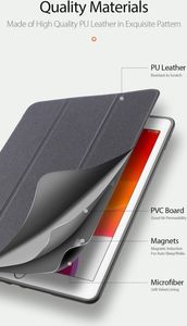Etui na tablet Dux Ducis Domo Series Etui na Tablet do Tabletu podstawka Apple IPAD 7 10.2 czarne uniwersalny 15