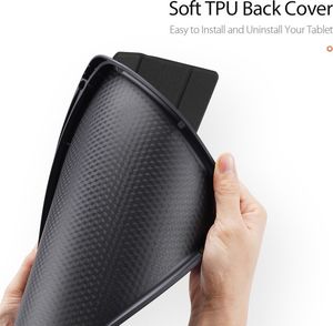 Etui na tablet Dux Ducis Domo Series Etui na Tablet do Tabletu podstawka Apple IPAD 7 10.2 czarne uniwersalny 6