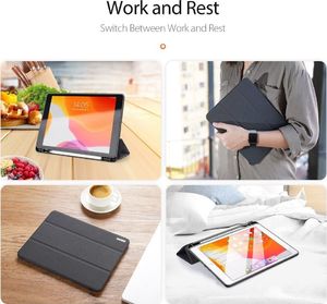 Etui na tablet Dux Ducis Domo Series Etui na Tablet do Tabletu podstawka Apple IPAD 7 10.2 czarne uniwersalny 9