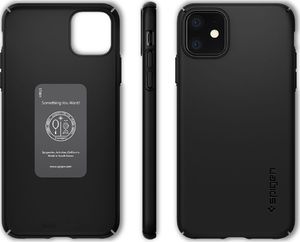 Spigen Etui Spigen Thin Fit Air IPHONE 11 czarne ACS00067 uniwersalny 2