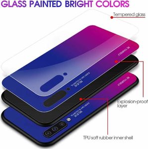 Etui Szklane Glass case Gradient IPHONE 11 PRO MAX czarno-niebieskie uniwersalny 5