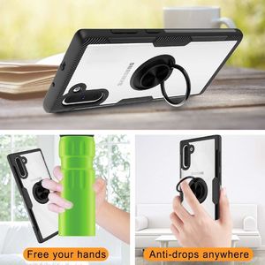 Etui Pancerne Clear Carbon Ring SAMSUNG GALAXY NOTE 10 czarne uniwersalny 5