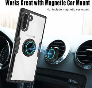 Etui Pancerne Clear Carbon Ring SAMSUNG GALAXY NOTE 10 czarne uniwersalny 6