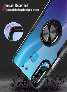 Etui Pancerne Clear Carbon Ring HUAWEI P30 czarne uniwersalny 2
