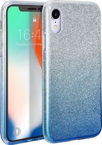 Etui Glitter Brokat XIAOMI REDMI NOTE 7 srebrno-niebieskie uniwersalny 1