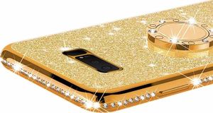 Etui Diamond Ring Brokat SAMSUNG GALAXY NOTE 10 złote uniwersalny 2