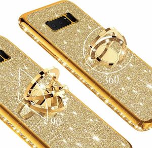 Etui Diamond Ring Brokat SAMSUNG GALAXY NOTE 10 złote uniwersalny 3