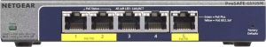 Switch NETGEAR ProSafe Plus 5xGb Switch, 2xPoE, 1xPoE PD (GS105PE-100EUS) 3