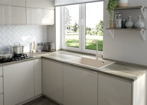 Zlewozmywak Deante Zlewozmywak ANDANTE ALABASTER GRANIT + SPACE SAVER 3