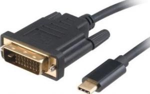 Kabel USB Akasa USB-C - DVI-D 1.8 m Czarny (AK-CBCA10-18BK) 1