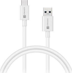 Kabel USB Connect IT USB-A - USB-C 1 m Biały (CI-1177) 1