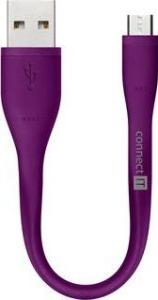 Kabel USB Connect IT Wirez Micro USB - USB 13 cm fioletowy 1
