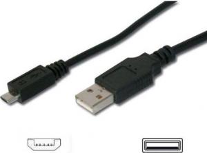 Kabel USB PremiumCord USB-A - microUSB 1 m Czarny (ku2m1f) 1