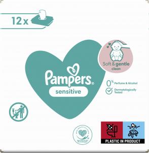 Pampers Chusteczki nawilżane Sensitive 12x52szt. 4
