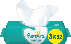 Pampers Zestaw chusteczek Chusteczki Sensitive 3x52 3